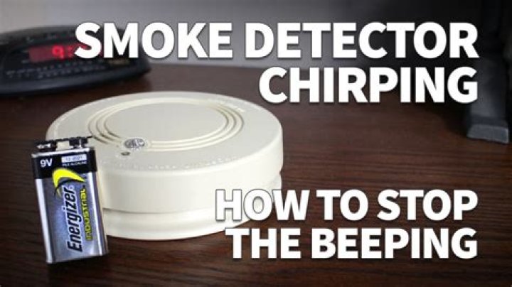 Hard wired smoke detector beeping