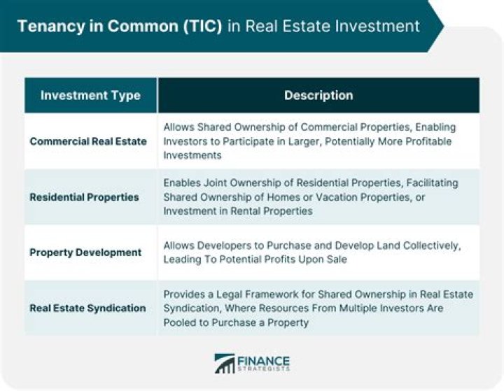 Tenancy In Common (TIC) - How To Discuss